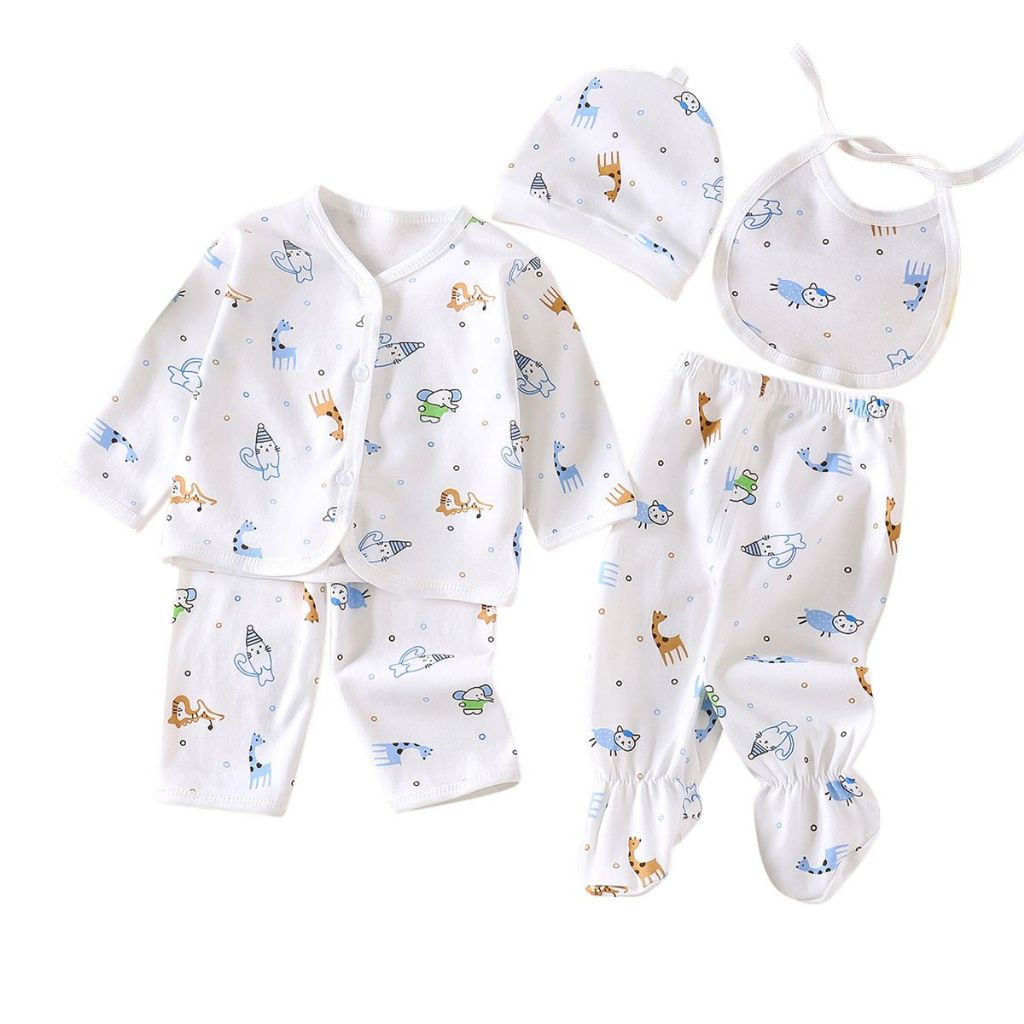 Baby Pro Cuddle Comfort 5-in-1 Pure Cotton Baby Clothes Set