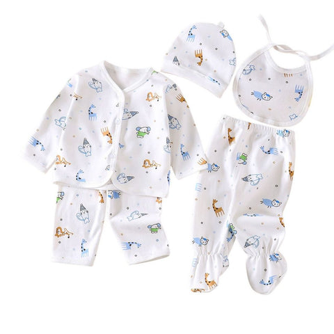 Baby Pro Cuddle Comfort 5-in-1 Pure Cotton Baby Clothes Set