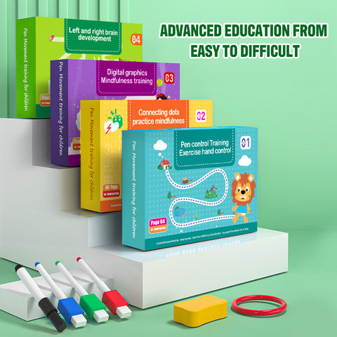 Smart Sprout Kids Erasable Tracing Workbook Early Educational Training Books