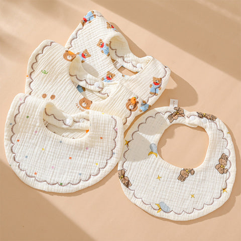 Baby Pro Baby Adjustable Soft Cotton Absorbent Bib