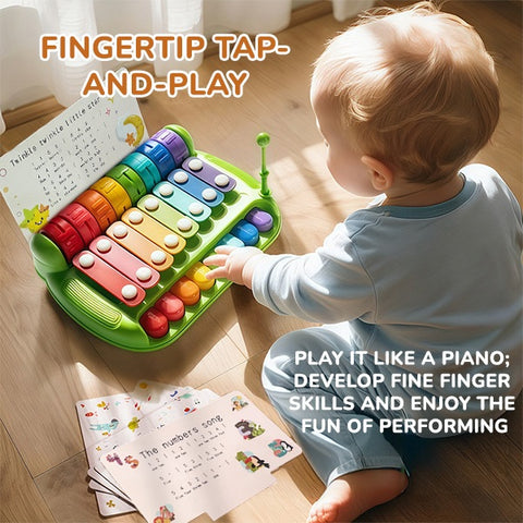 Smart Sprout Kid's Early Learning Instrument Xylophone Musical Toy with Song Cards