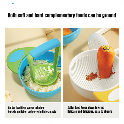 Baby Pro Baby Food Mash Bowl Set Fruit Vegetables Masher
