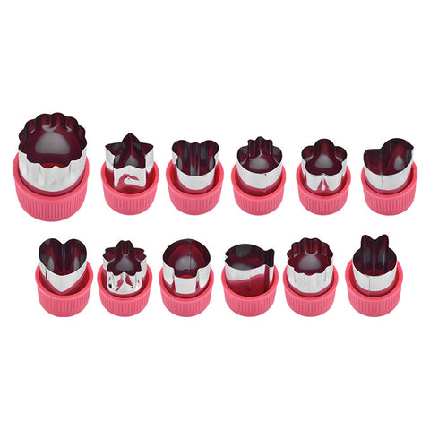 Baby Pro 6pcs Stainless Steel Baby Food Shape Cutter Fruit Vegetables Bread Shape Cutter