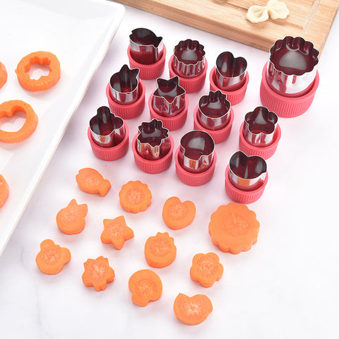 Baby Pro 6pcs Stainless Steel Baby Food Shape Cutter Fruit Vegetables Bread Shape Cutter