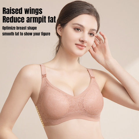 Baby Pro Comfort Fit Flower Maternity Wireless Bra Stretchable And Nursing-Ready
