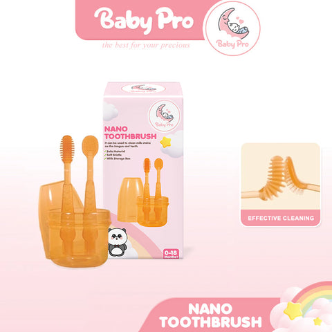 Baby Pro Nano Silicone Toothbrush Soft Oral Care Set
