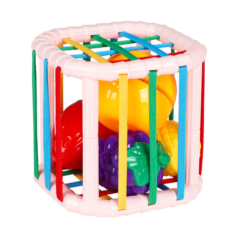 Smart Sprout Baby Fruit Sesele Toy Set Fruit Blocks Stacking Sensory Educational Toys