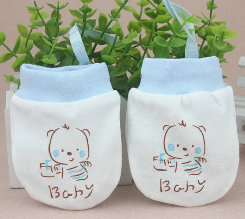 Baby Pro Newborn Cotton Anti-Scratch  Pair Mittens Gloves