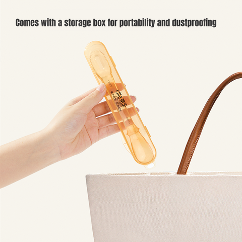 Baby Pro 3in1 Baby Silicone Feeding Spoon With Fruit Peeler Fruit Mud Scraper