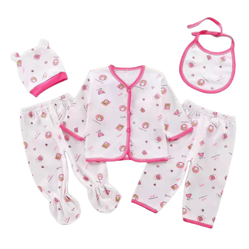 Baby Pro Cuddle Comfort 5-in-1 Pure Cotton Baby Clothes Set
