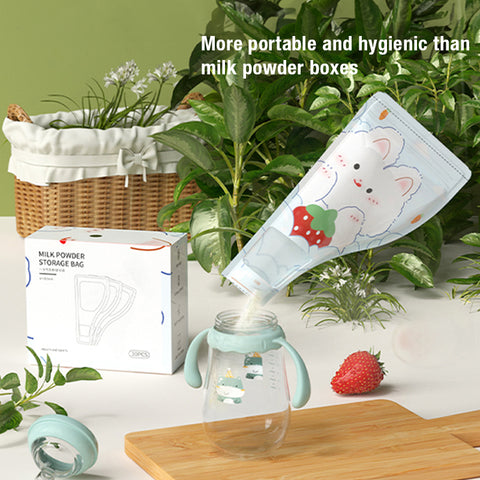 Baby Pro 30pcs Portable Milk Powder Storage Bag Double- Sealed Leakproof