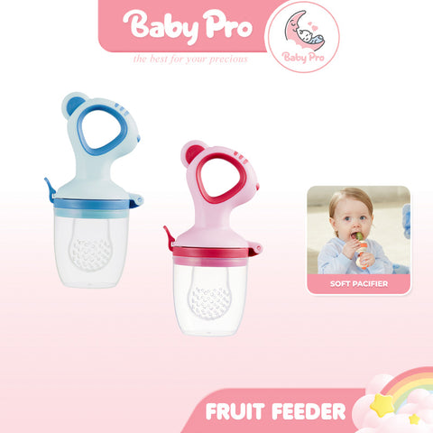 Baby Pro Baby Push Clip Fruit Feeder Fruit Pacifier Food Teether