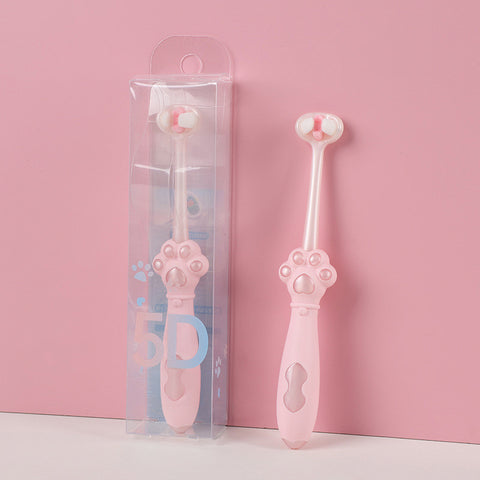 Baby Pro 5D Paw Shaped Toothbrush Ultra Soft Bristles For Gentle And Deep Cleaning