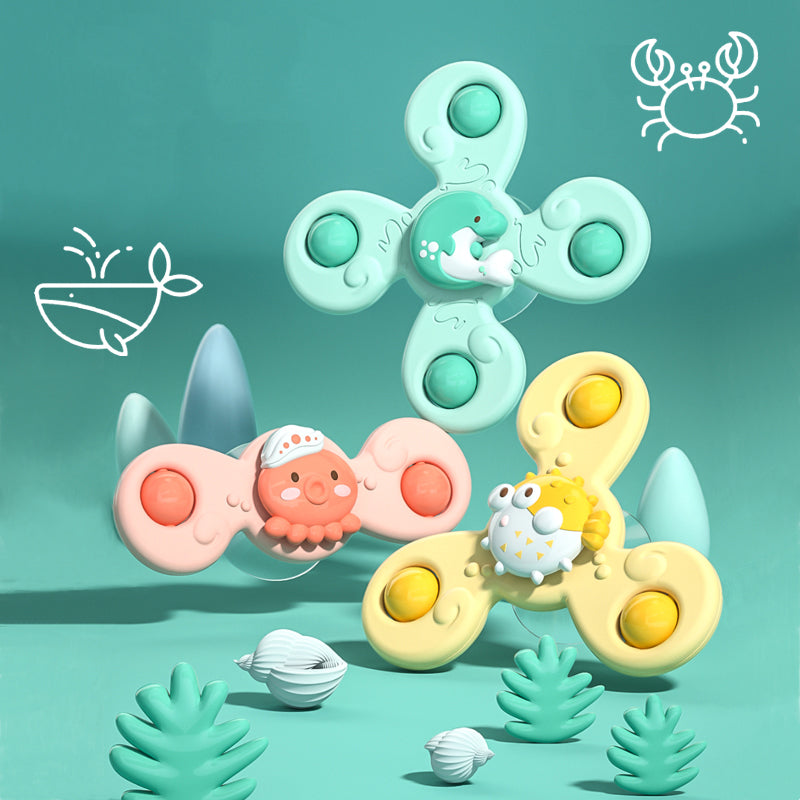 Smart Sprout Table Animal Sucker Finger Spinning Rotating Toy for Baby