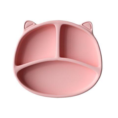 Baby Pro Baby Cute Silicone Cat Plates Safe and Durable BPA Free