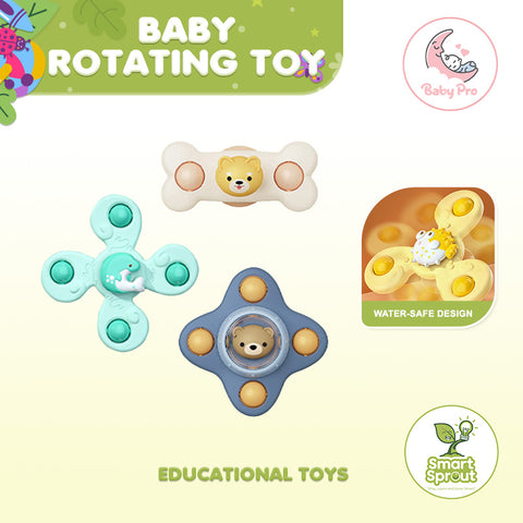 Smart Sprout Table Animal Sucker Finger Spinning Rotating Toy for Baby