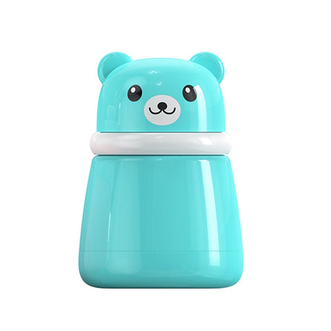 Baby Pro Portable Bear Powder Container With Soft Plush Puff Applicator
