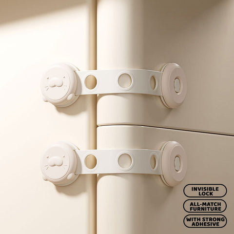Baby Pro Multi-purpose Adjustable Safety Lock With Strong Adhesive Easy to Install