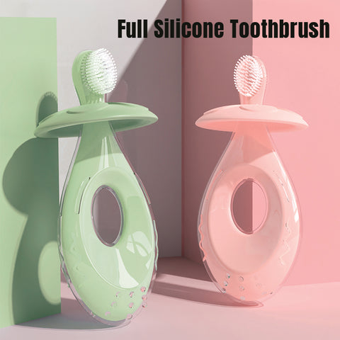 Baby Pro Baby Oral Care Soft Silicone Traning Toothbrush Teether