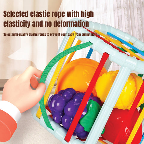 Smart Sprout Baby Fruit Sesele Toy Set Fruit Blocks Stacking Sensory Educational Toys