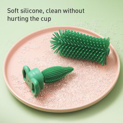 Baby Pro 3 in 1 Non-Scratch Baby Milk Bottle Cleaner Silicone Brush Set