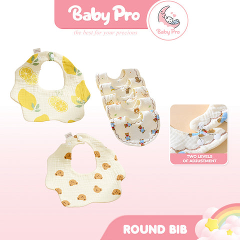 Baby Pro Baby Adjustable Soft Cotton Absorbent Bib