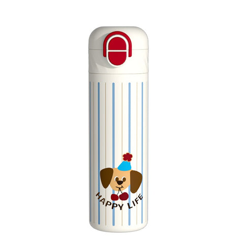Baby Pro Cute Designs Leakproof Stainless Thermos Cup with Straw & Drinking Port