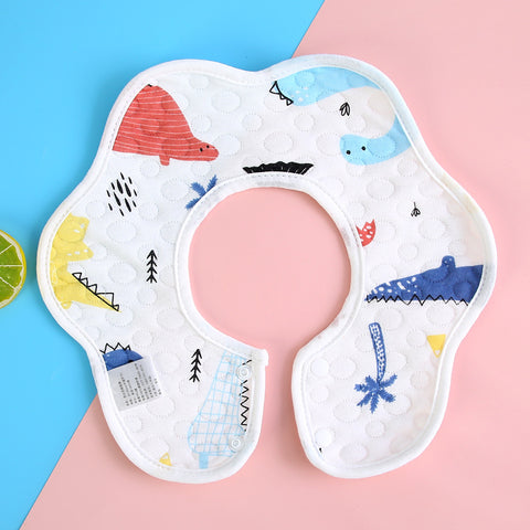 Baby Pro Baby Waterproof Flower Bibs 360 Rotate Drool Bibs Super Absorbent