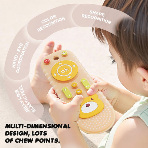 Baby Pro Remote Control Shaped Silicone Teether Perfect for Little Hands