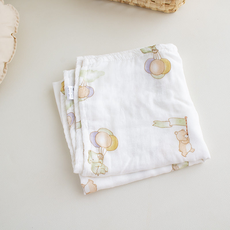 Baby Pro Newborn Blanket Bamboo Fabric Muslin Soft Cotton Swaddle
