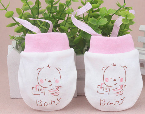 Baby Pro Newborn Cotton Anti-Scratch  Pair Mittens Gloves