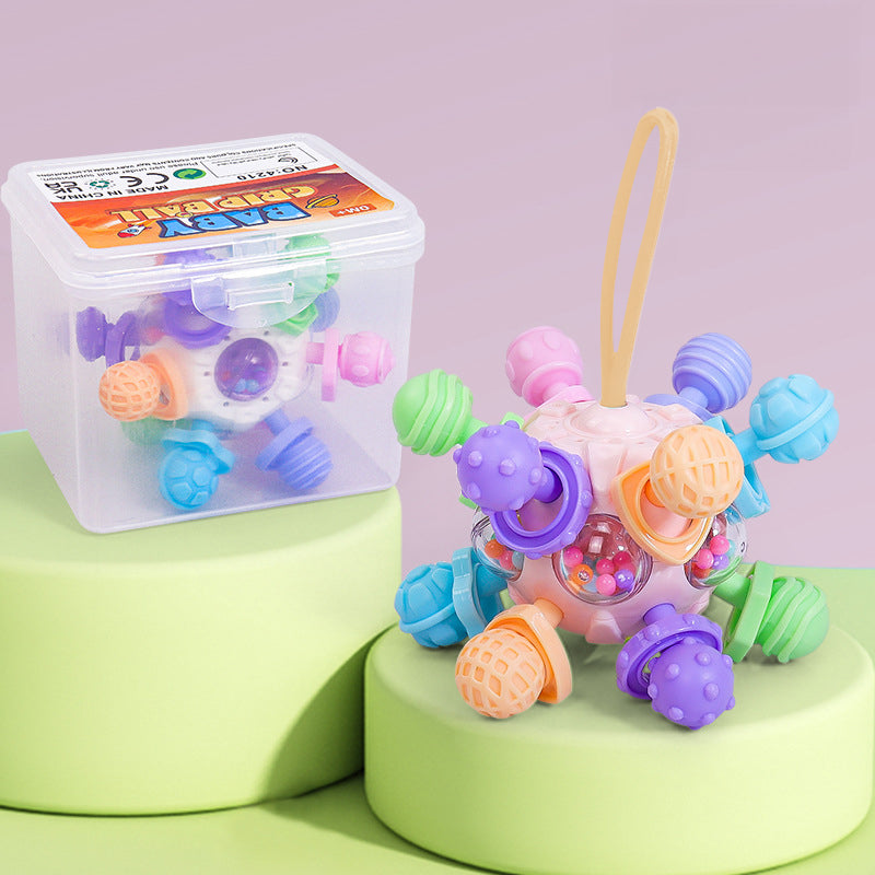 Smart Sprout Premium Baby Teether Toys Manhattan Ball Educational Teether Toys Sound Rattles