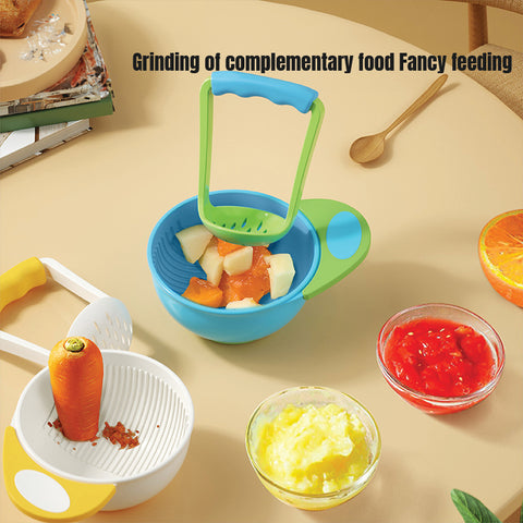 Baby Pro Baby Food Mash Bowl Set Fruit Vegetables Masher