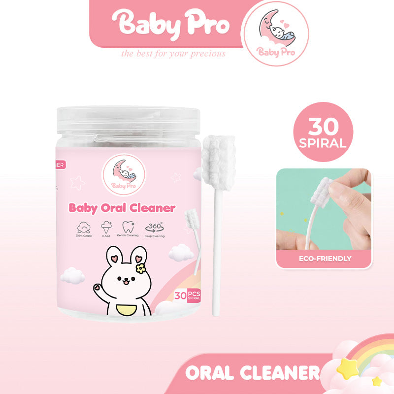 Baby Pro Oral Tongue Cleaner Disposable Mouth Cleaning Gauze Brush for Baby