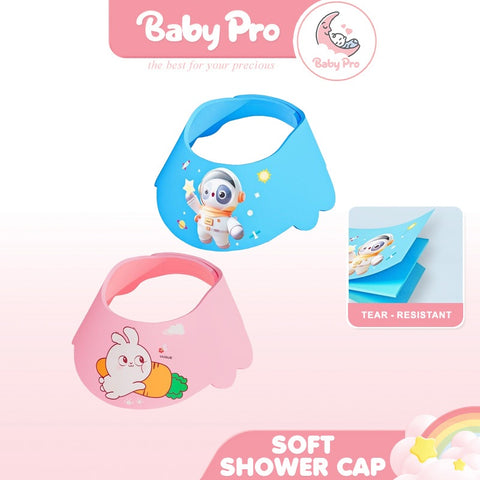 Baby Pro Adjustable Soft Baby Shower Cap Gentle Bath Protection