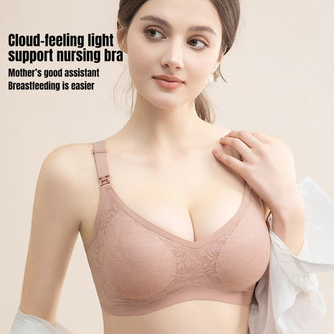 Baby Pro Comfort Fit Flower Maternity Wireless Bra Stretchable And Nursing-Ready