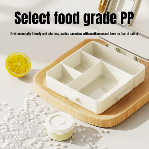 Baby Pro House Shaped Kid's Lunch Box With Spoon, Fork And Sauce Container