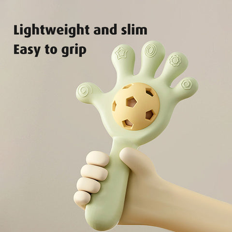 Baby Pro Silicone Hand Shape Rattle Teether Toy for Baby