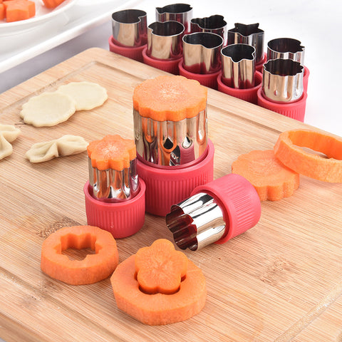Baby Pro 6pcs Stainless Steel Baby Food Shape Cutter Fruit Vegetables Bread Shape Cutter