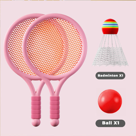 Baby Pro Kids Badminton/Tennis Rackets and Ball Toy Set Indoor and Outdoor Sports Play