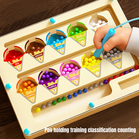 Smart Sprout Kids Magnetic Color Sorting Maze Board Game Early Educational Toy