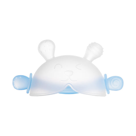Baby Pro Baby 2in1 Silicone Clear Rabbit Teether Molar Teether Gum Toy BPA Free