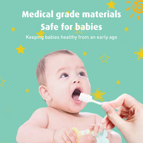 Baby Pro Oral Tongue Cleaner Disposable Mouth Cleaning Gauze Brush for Baby