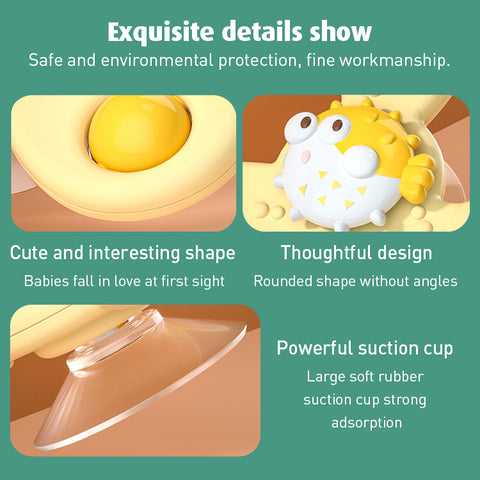 Smart Sprout Table Animal Sucker Finger Spinning Rotating Toy for Baby