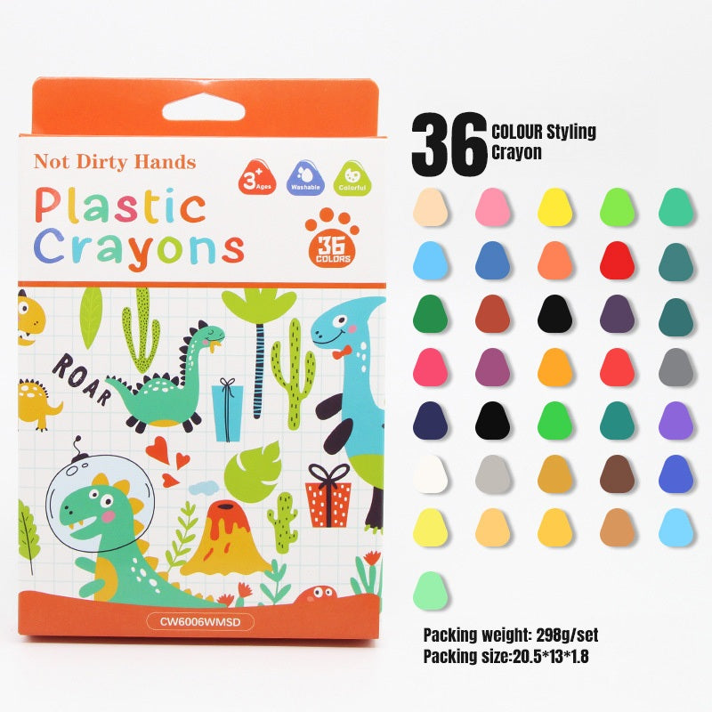 Smart Sprout Water Drop Shape Crayons Set Washable Plastic Crayons For Kids