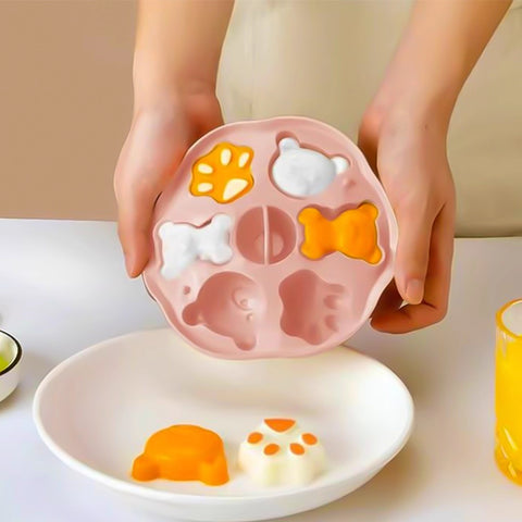Baby Pro Bear Design Silicone Food Molder Easy Release Bakeware for Kid's Treats