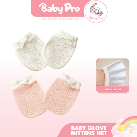 Baby Pro Newborn Cotton Anti-Scratch  Pair Mittens Gloves