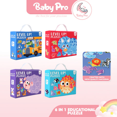 Baby Pro Children Early Education Animal Oceans Dinosaur Jigsaw Toys Cartoon Puzzles Gift Set Intelligence for Kids and Toddler