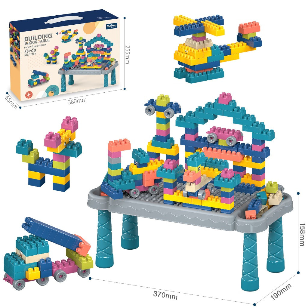Smart Sprout Kids Educational Build And Play DIY Building Blocks Set With Stand