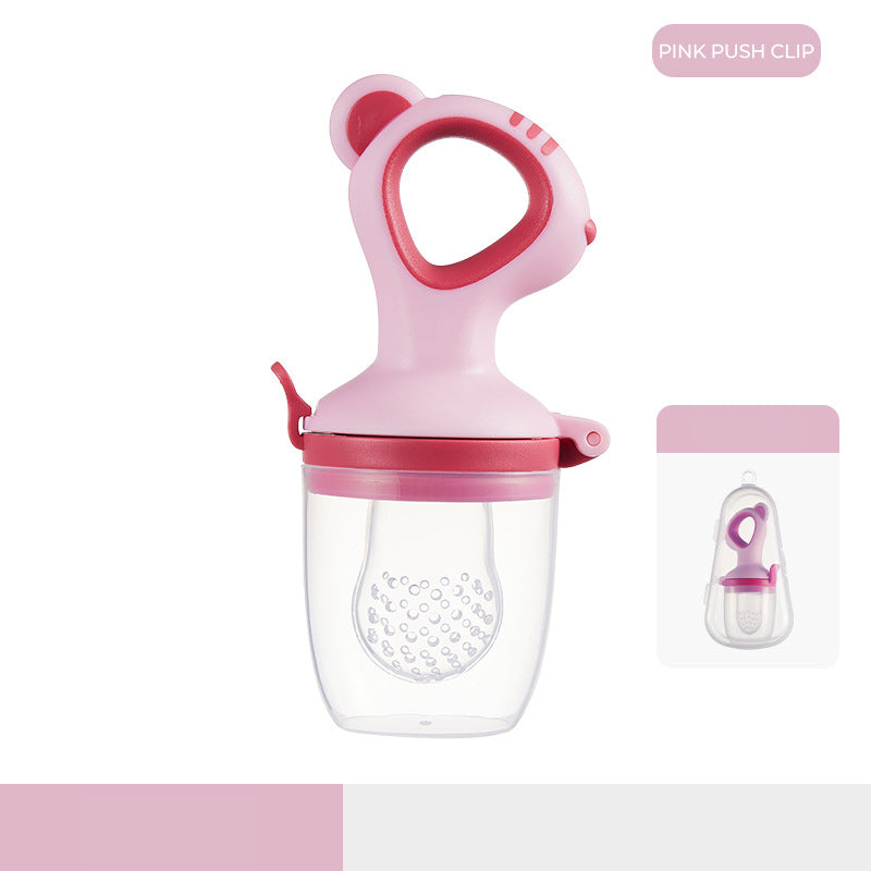 Baby Pro Baby Push Clip Fruit Feeder Fruit Pacifier Food Teether